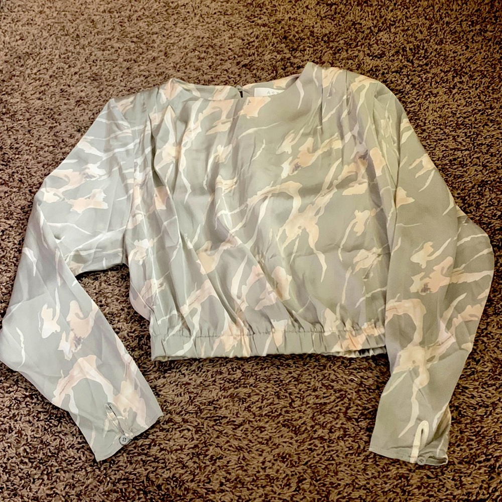 ASTR Satin Blouse